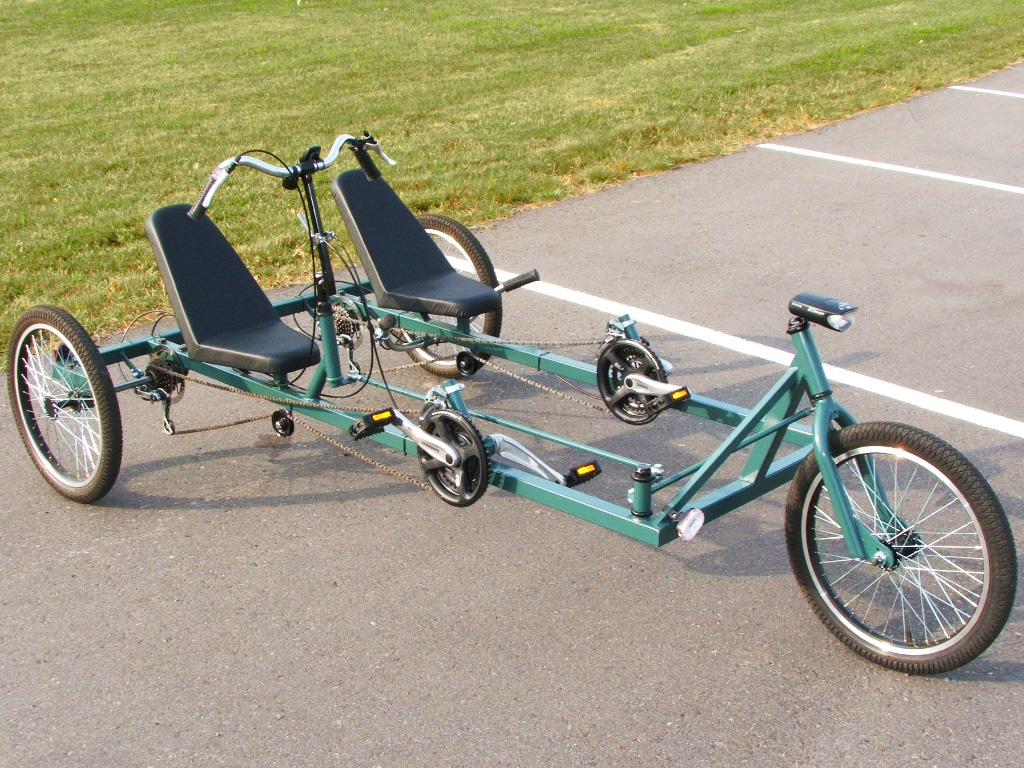 Sociable Tandem Trike - side by side recumbent